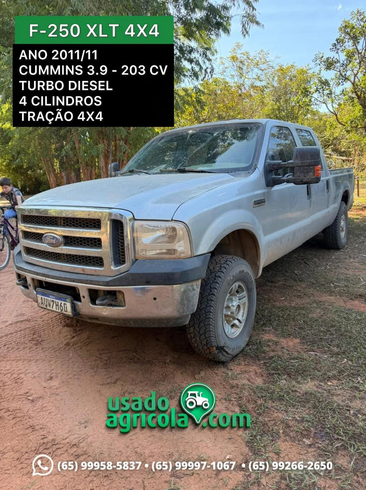 Ford F-250, Cummins 3.9, 4X4, Ano 2011, foto principal do anúncio